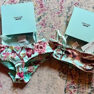 🌸🌺🌞SKIMS x Roberto Cavalli Floral Bikini Set - Fagianella Print NWT🌸🌺💐